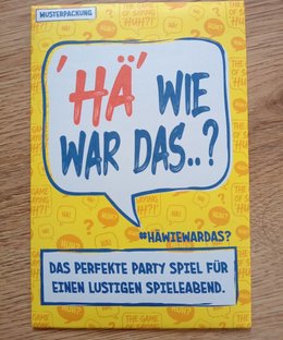 'Hä' Wie war das..? Musterpackung
