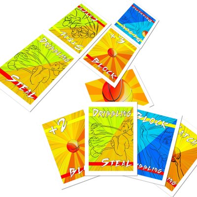 Basketball Team card game