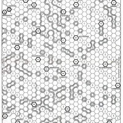 Railway Rivals Map B: London to Liverpool
