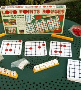 Loto points rouges