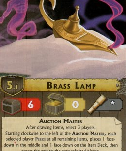 Vault Wars: Brass Lamp Promo Card