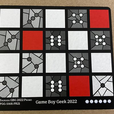 Sagrada: Promo 21 – Game Boy Geek 2022 Window Pattern Card