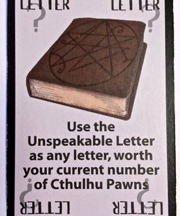 Unspeakable Words: "Unspeakable Letter" Promo Card