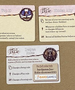 Fickle: Decree Rules Promo Cards