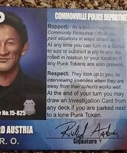 Police Precinct: Richard Austria Character Board