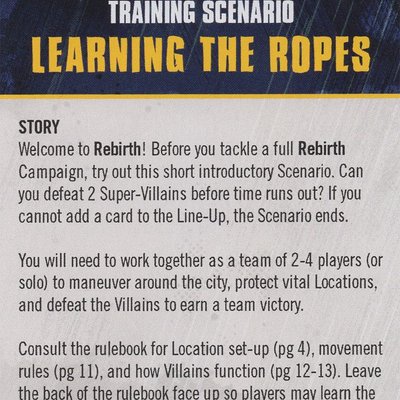 DC Deck-Building Game: Rebirth – Learning The Ropes