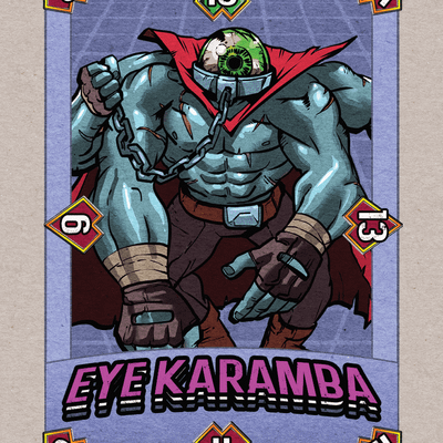 Super Pocket League Extreme Wrestling: Eye Karamba