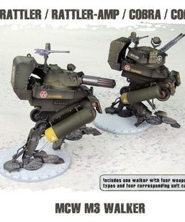Dust Tactics: MCW M3  Walker – "Rattler / Rattler-Amp / Cobra / Cobra-Amp"