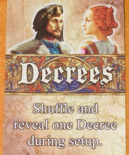 Patrician: Towers of Influence – Decree Cards