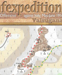 Strafexpedition 1916: Valsugana Map