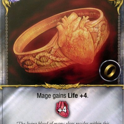 Mage Wars: Elfric's Life Ring Promo Card