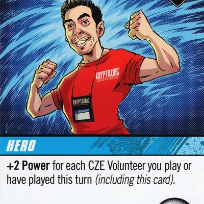 Cerberus Deck-Building Game: Cryptozoic 2016 Volunteer Promo Card