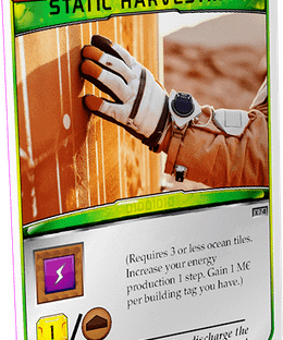 Terraforming Mars: Static Harvesting Promo card