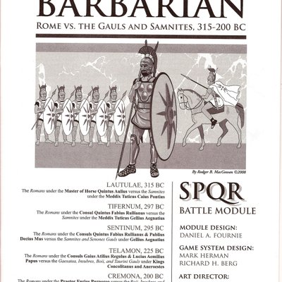 Barbarian: Rome vs. The Gauls and Samnites, 315-200 BC – SPQR Battle Module