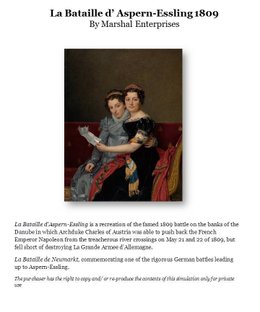 La Bataille d'Aspern-Essling 1809