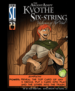 Sentinels of the Multiverse: Kvothe Six-String Argent Adept Promo Card
