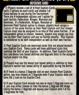 Star Trek: Attack Wing – Fleet Captains Resource