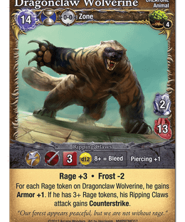 Mage Wars: Dragonclaw Wolverine Promo Card