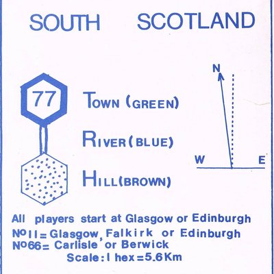 Railway Rivals Map F: South Scotland
