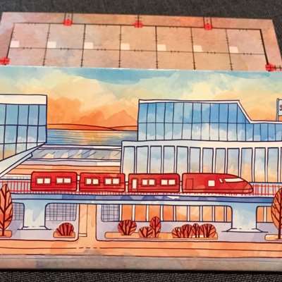Railroad Ink: Promo Board #2 – Red Train