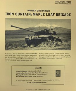 Panzer Grenadier: Iron Curtain – Maple Leaf Brigade