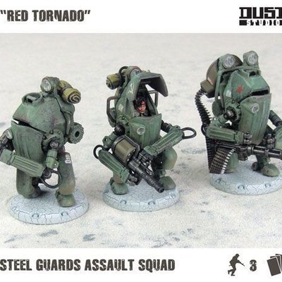 Dust Tactics: Steel Guards Assault Squad – "Red Tornado"