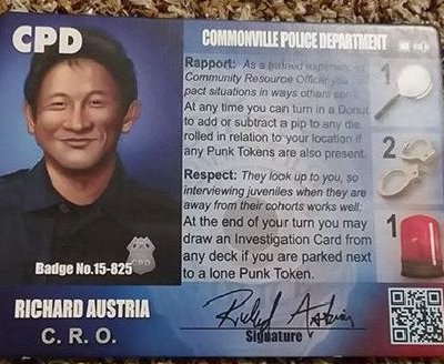 Police Precinct: Richard Austria Character Board