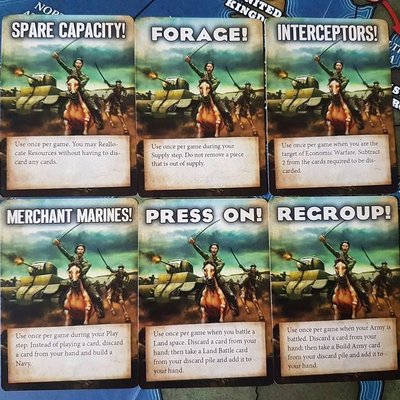 Quartermaster General: Alternative Histories – Draft Cards