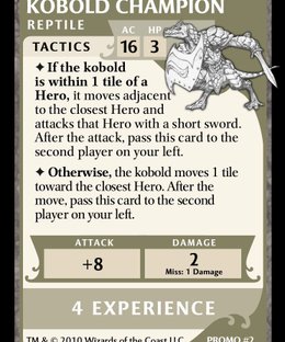 Dungeons & Dragons: Wrath of Ashardalon Boardgame – Kobold Champion Promo