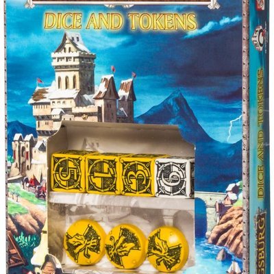 Kingsburg: Dice and Tokens (Yellow)