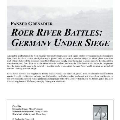 Panzer Grenadier: Roer River Battles – Germany Under Siege