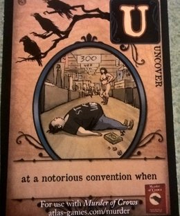 Murder of Crows: "At a notorious convention when" Promo Card