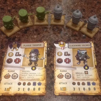 Rivet Wars: Clockwork Soldiers vs. Plague Troopers
